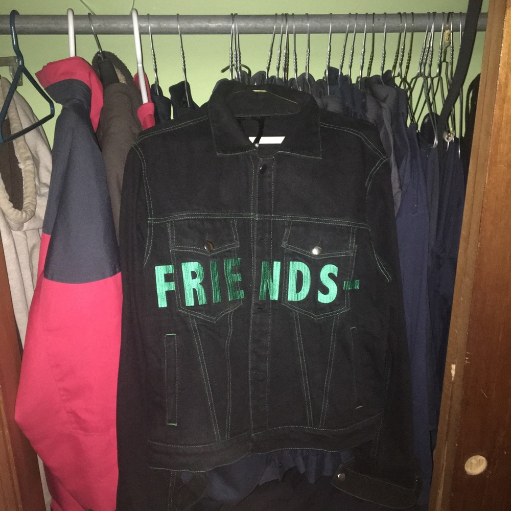 Vlone Jean Jacket Green Sz Md